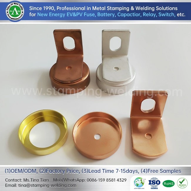 Brass Tube End Cap And Copper Contact