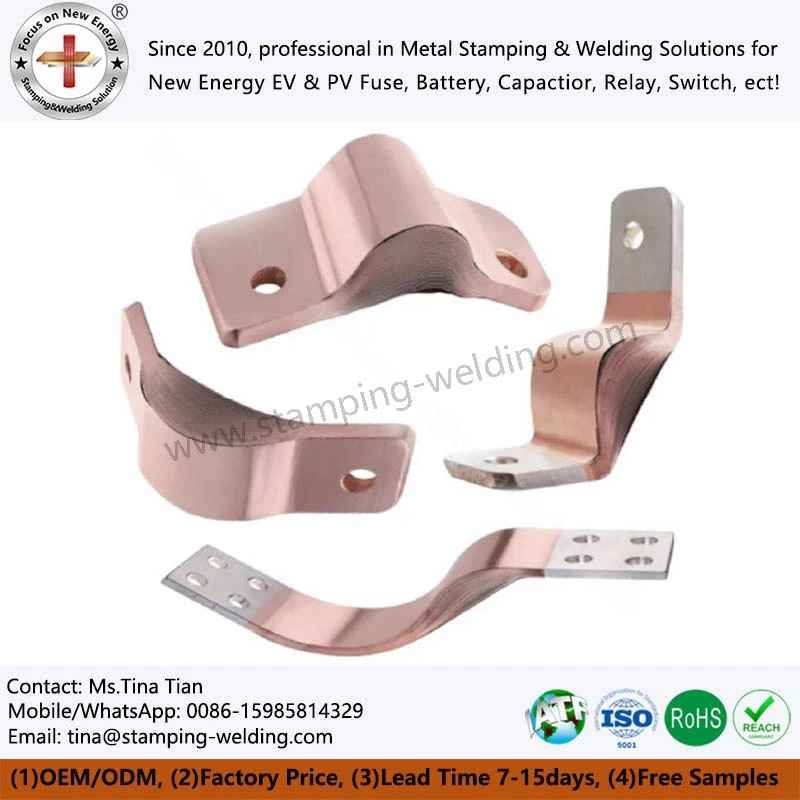 Custom Tinned Copper Flexible Busbar Custom Tinned Copper Flexible Busbar
