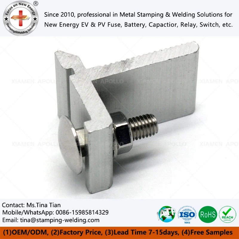 Solar Pane Clamps Aluminum Solar L Foot For Solar Mounting